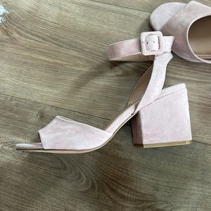 Steve Madden Debbie Sandal in Suede Pink Size 7.5